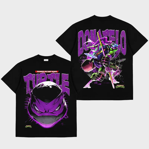 Teenage Mutant Ninja Turtles Premium Cotton T-Shirt, Leonardo Raphael Michelange