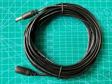 5.5 x 2.5mm Coaxial Barrel 18AWG DC Power Cord Extension, 5.5mm Cable, 15ft
