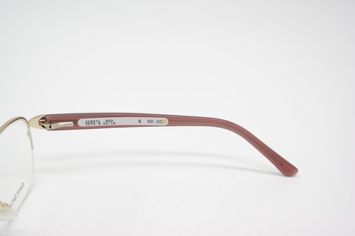 Glasses Rodenstock R 2574 Gold Red Brown half Rim Frames Eyeglasses New - Picture 4 of 6