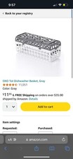 OXO TOT Dishwasher Basket:For Bottle  s Parts/Accessories/Pathalate/BPA/PVC Free