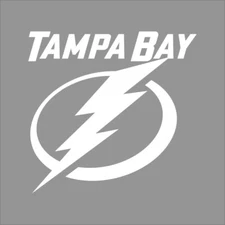 Tampa Bay Lightning #2 NHL Team Logo 1 Color Vinyl Decal Sticker Car Window Wall
