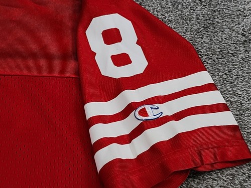 Vintage S.F. 49ers HOF Steve Young #8 Champion Screened Jersey Men's Size 48/XL - Picture 8 of 10