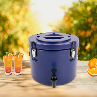 5-Gallon Beverage Cooler Water Jug Drink Insulated Dispenser 304 Steel Interior~