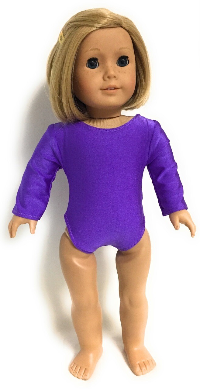 18" Purple Leotard Gymnastic Fits American Girl Dolls