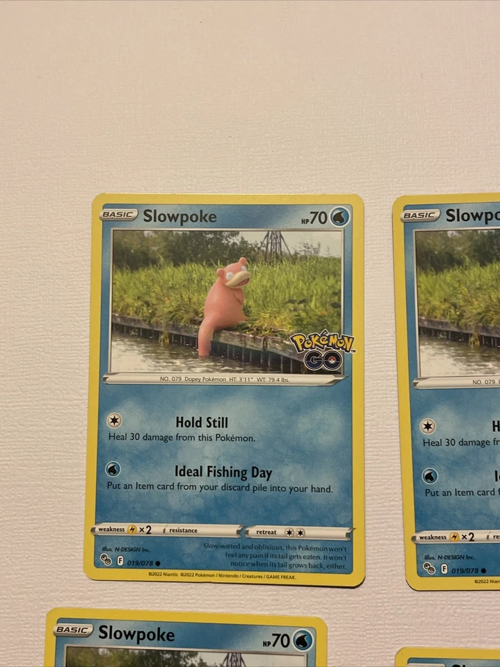 4 Slowpoke 019/078 Common | Reverse Holo Pokemon Go Pokemon TCG Pokemon Cards - Image 4 of 4