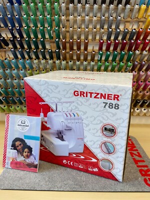 Gritzner 788 Overlock inkl. 5 Sonderfüße+Abfallbehälter+Buch+LED-licht 