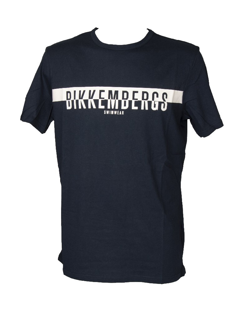 Футболка uomo BIKKEMBERGS maglietta manica corta girocollo stampata puro cotone a 13690₽