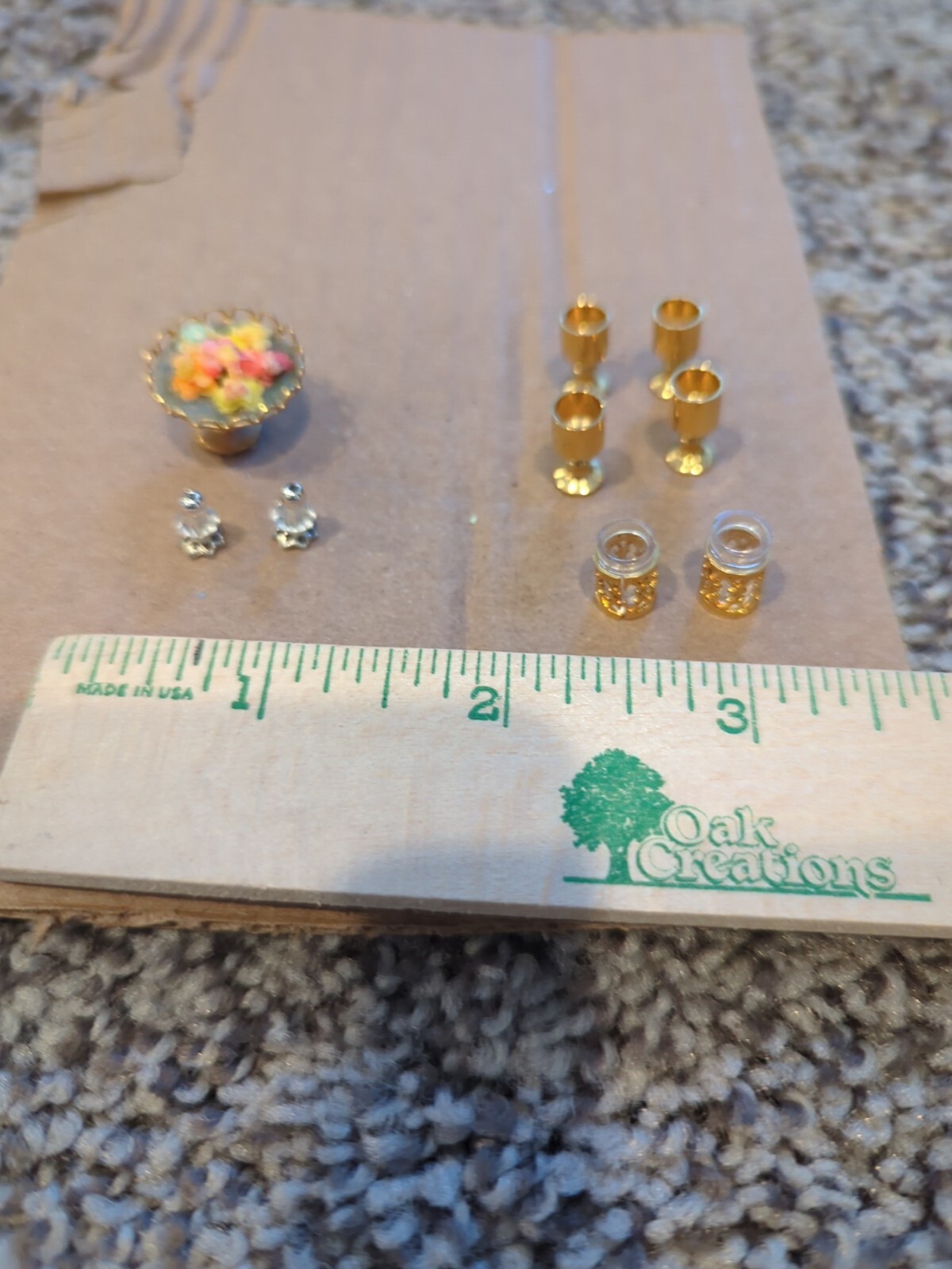 Vintage Dollhouse Miniature Serving Pieces