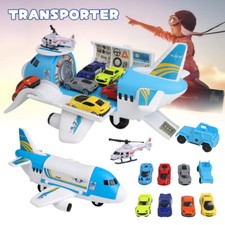 Transport Airplane, Transport Cargo Plane Car Kids Toys Set for Children Gift