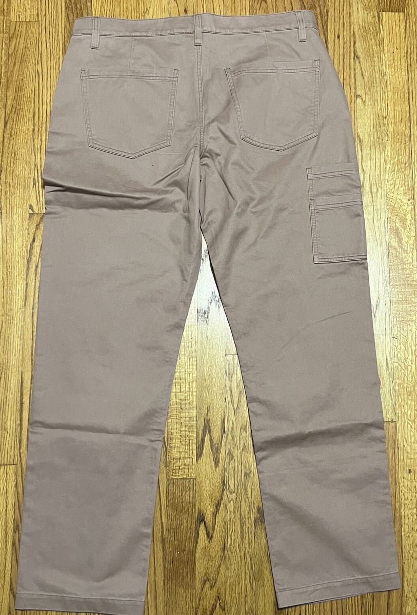 【が】 Harley Davidson Woven Work Pants Men's Size 42Wx32L Tan/Pink 96003
