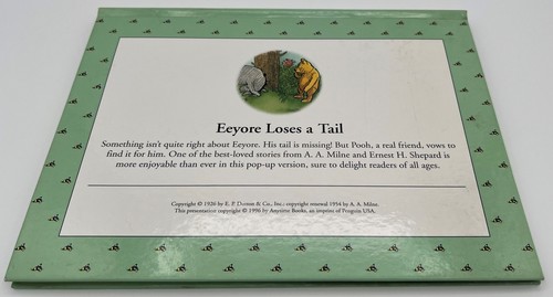 Eeyore Loses A Tail ~ Anytime Books ~ hard cover pop-up book ~ Winnie-The-Pooh - Picture 3 of 3