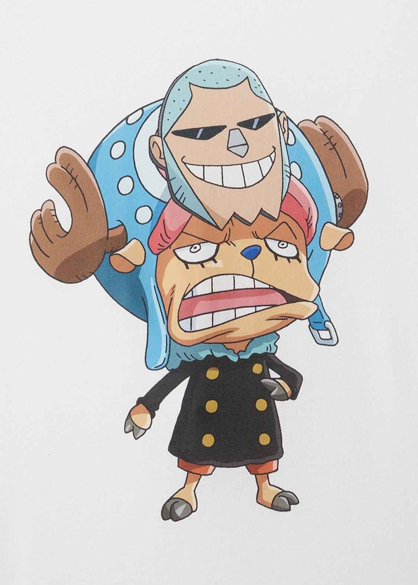 ONE PIECE x graniph Chopper Franky Cotton T-shirt short