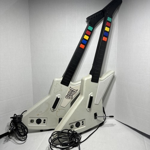 Lot 2 Guitar Hero Xplorer Red Octane Xbox 360 Explorer AS IS READ