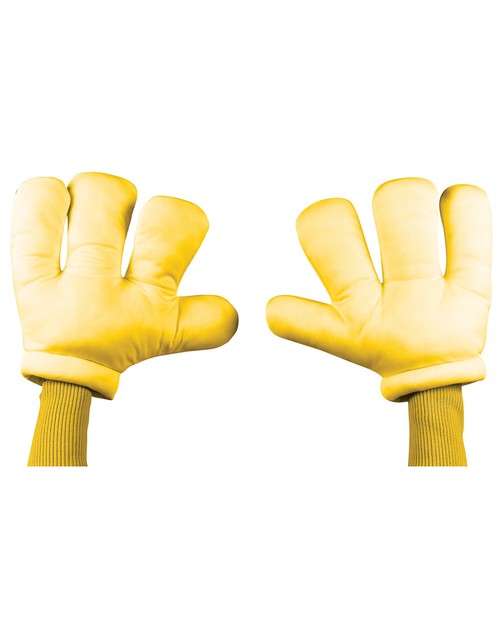 Yellow Large Unisex Adult Four Finger Gloves Cartoon Costume Hands eBay