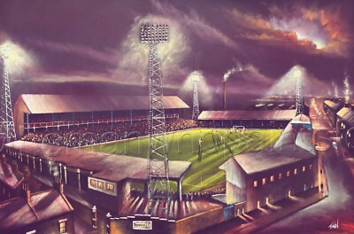 Ewood Park Blackburn Rovers ''The Good Old Days'' - 20'' x 30'' Box Leinwanddruck