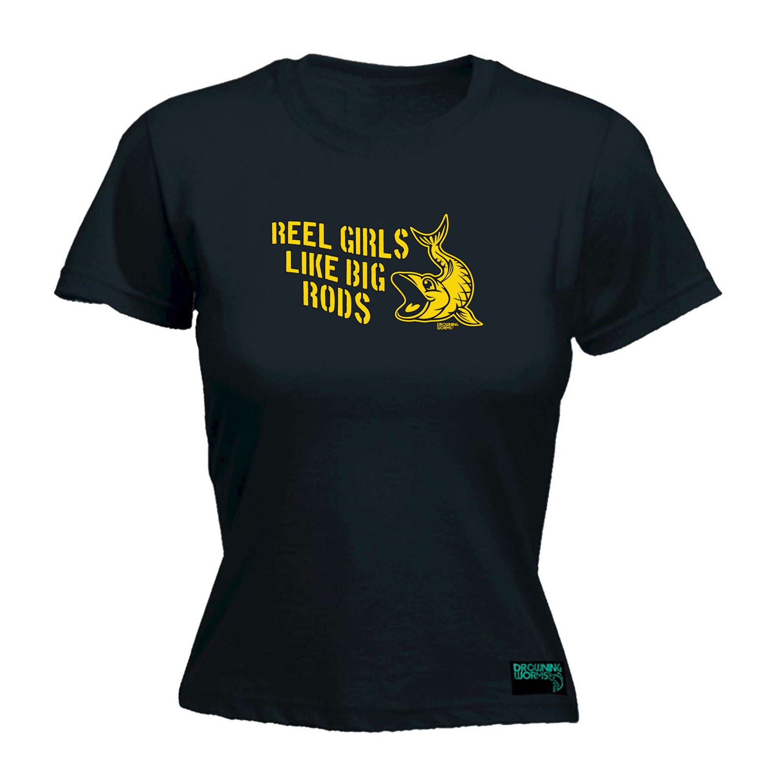 Fishing Dw Reel Girls Like Big Rods - Womens T Shirt Funny T-Shirt Gift Novelty