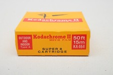 Kodak Kodachrome II Super 8 Cartridge S8 Type A Movie Film KA464 Dec 1975 SEALED