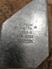 Free Shipping Simpson Strong-Tie SUR210-2  Galvanized Joist Hanger Angled Right