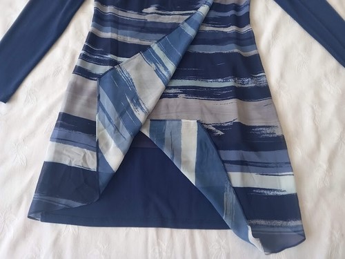 Lovely PHASE EIGHT Blue White Striped Spring Summer Dress size 10 UK - Picture 5 of 8