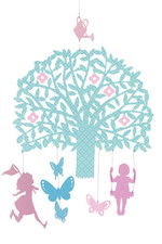 Djeco Butterflies Butterfly Catching Mobile Hanging Baby Mobile Nursery Decor