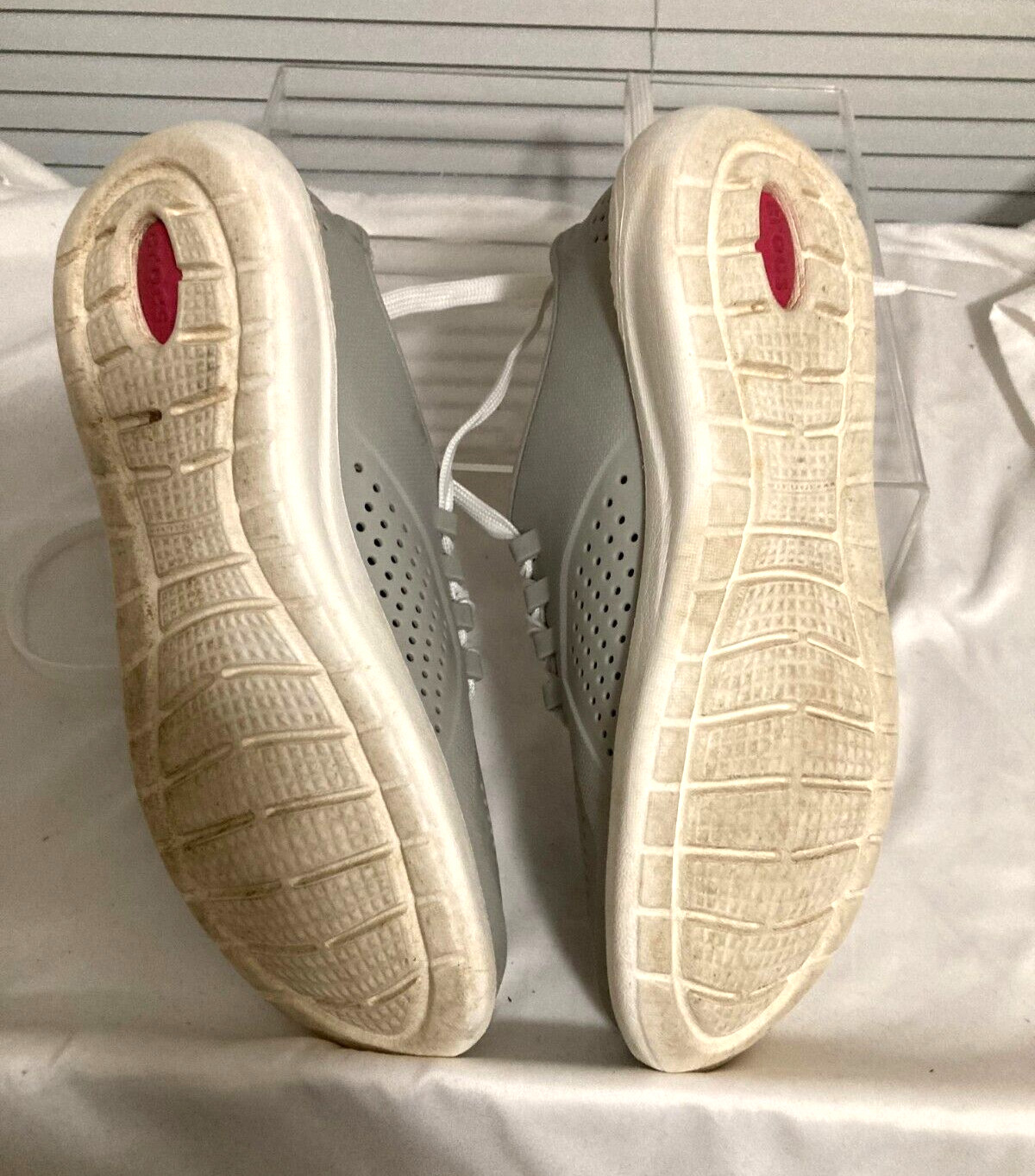 CROCS RUBBER GRAY WOMEN'S RUBBER TENNIS SHOES 205234 … Gem