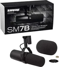 NEW GENUINE Shure SM7B Cardioid Dynamic Vocal Broadcast Microphone Free Shipping