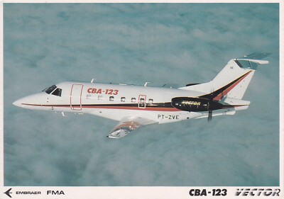 CBA-123 Vector Colour Postcard published by Embraer and FMA