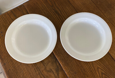 2 CORELLE BY CORNING WINTER WHITE  RIM SOUP SALAD BOWLS 8.5'' USA