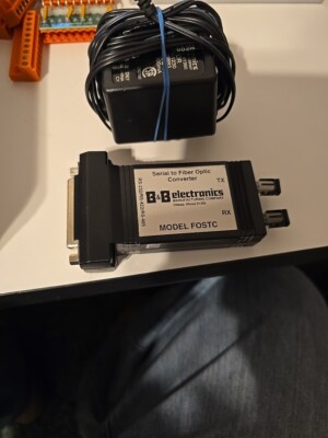 B&B electronics rs-232/rs422/rs485 serial to fiber optic  model FOSTC (409)