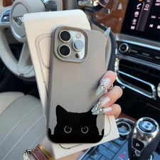 Case For iPhone 16 Pro Max 15 14 11 12 13 XR XS Funny Cat Pattern Phone Cover