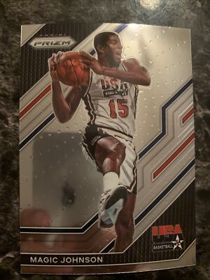 Magic Johnson USA Team 2022-23 Panini Prizm Basketball #7 | eBay