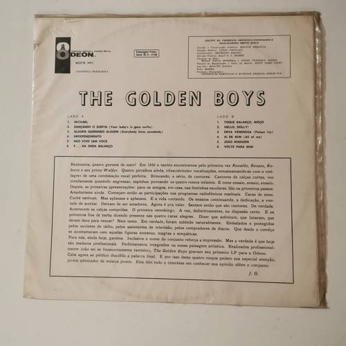 THE GOLDEN BOYS LP THE GOLDEN BOYS (BRAZIL) - Imagen 2 de 3