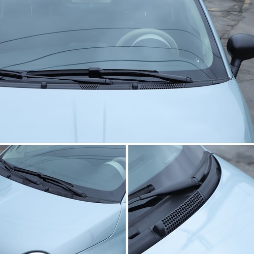 Cubierta de moldura de panel de desplazamiento limpiaparabrisas delantero negro 2 piezas RHD apta para Fiat 500 2010+ - Imagen 7 de 13