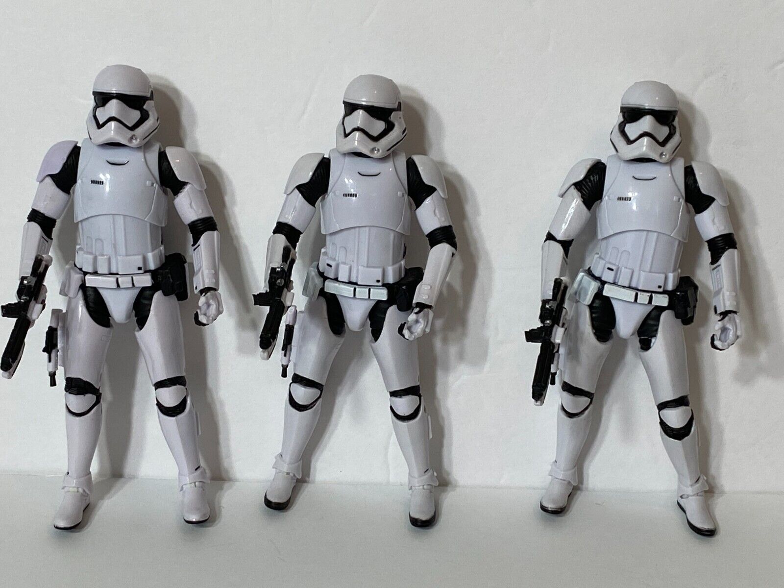 Star Wars 2015 Black Series #04 First Order Stormtrooper 6" Figure Lot of 3
