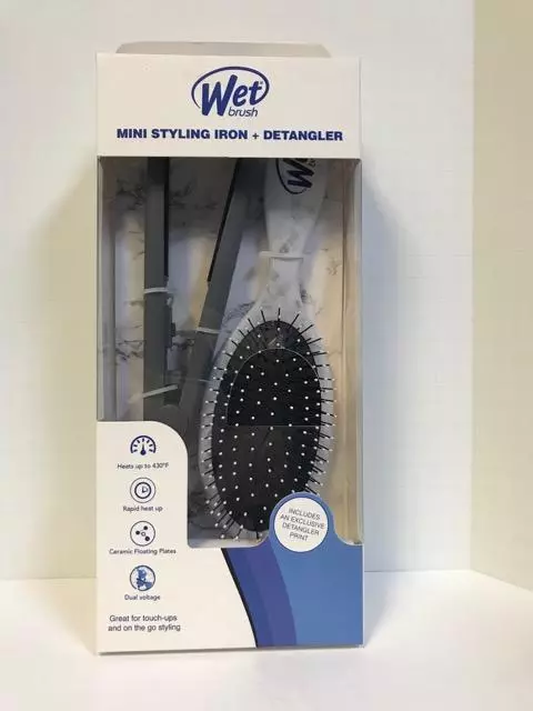 Wet brush and top mini flat iron