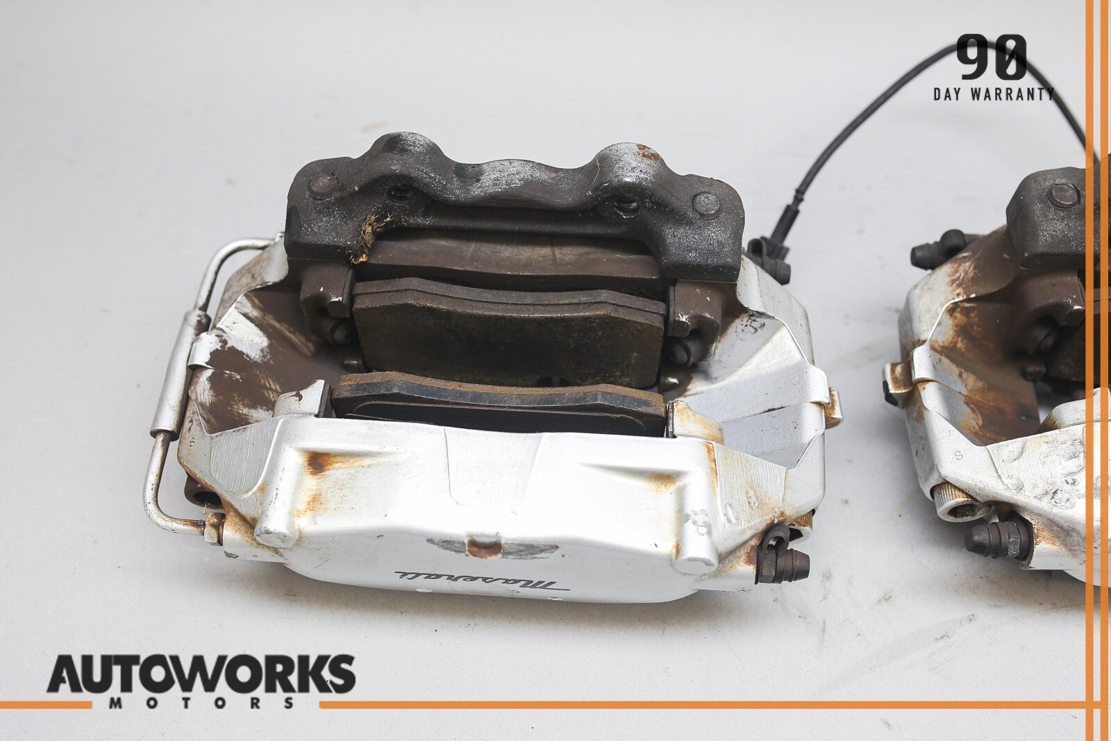 07-13 Maserati Quattroporte M139 Rear Left & Right Brake Caliper Brembo Set OEM
