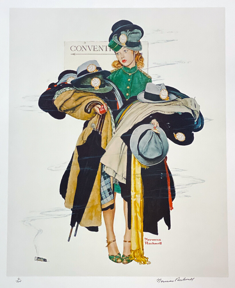 Norman Rockwell Signed Limited Edition Lithograph Convention