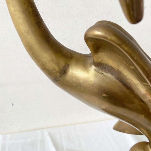 Vintage Mid Century Modern Brass Swan Sculpture by Dara International - Picture 6 of 8