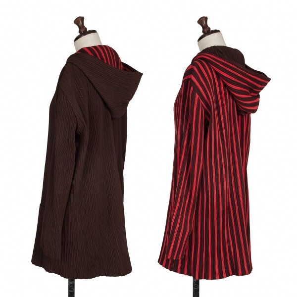 ISSEY MIYAKE WHITELABEL Reversible Pleated Hoodie Jacket