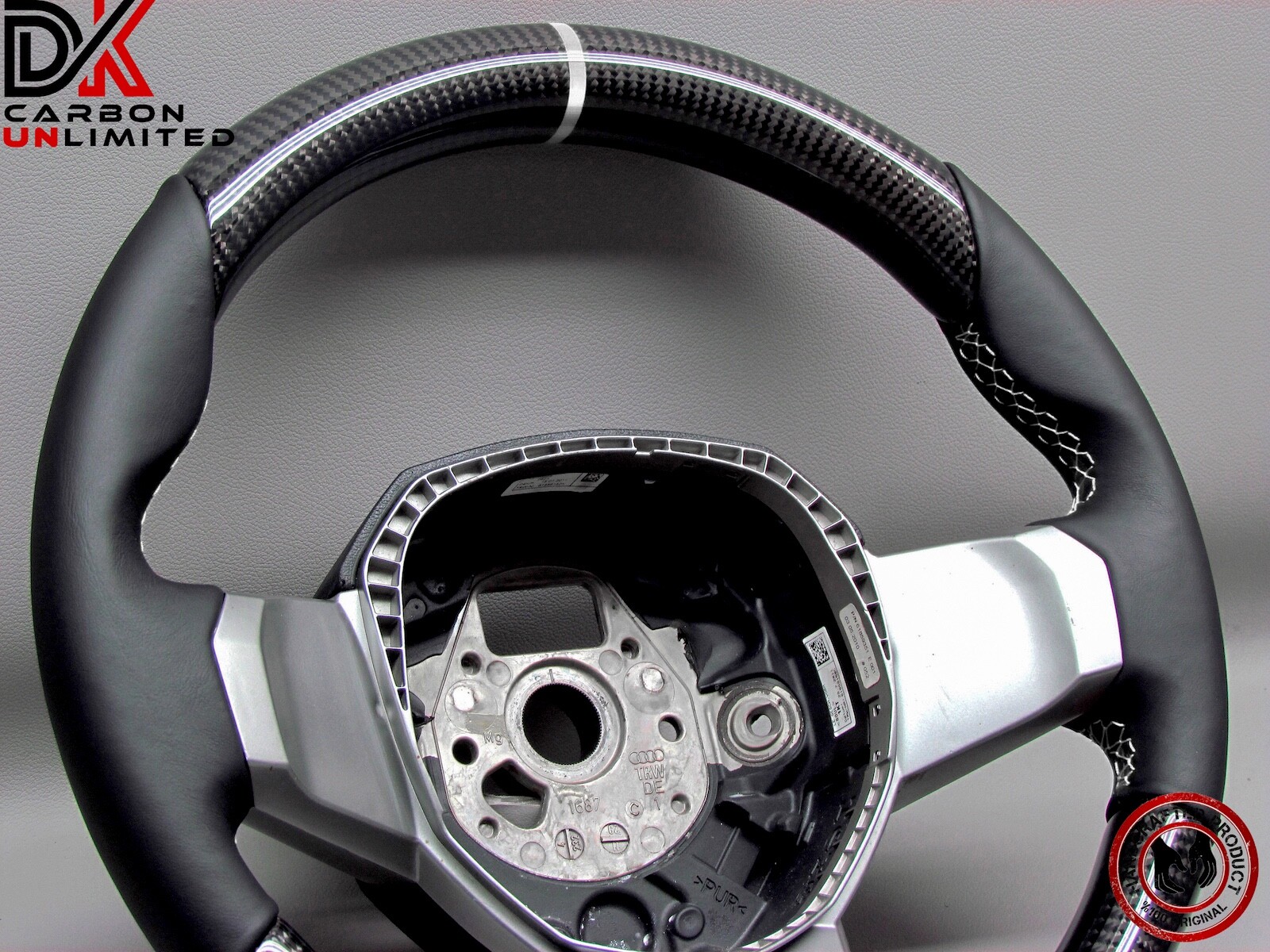 Lamborghini Aventador LP770 SVJ LP720 White Ring Napa Carbon Steering Wheel v4