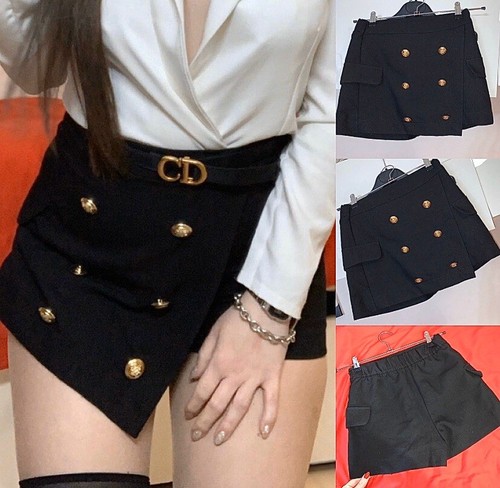 BERSHKA PANTAGONNA SHORTS BOTTONI ORO EUR 38 PANTALONCINI | eBay