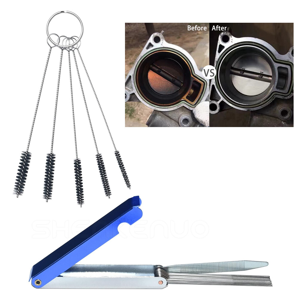 A Set Remove Cleaning Needles Brushes Kit Carburetor Carbon Dirt Jet