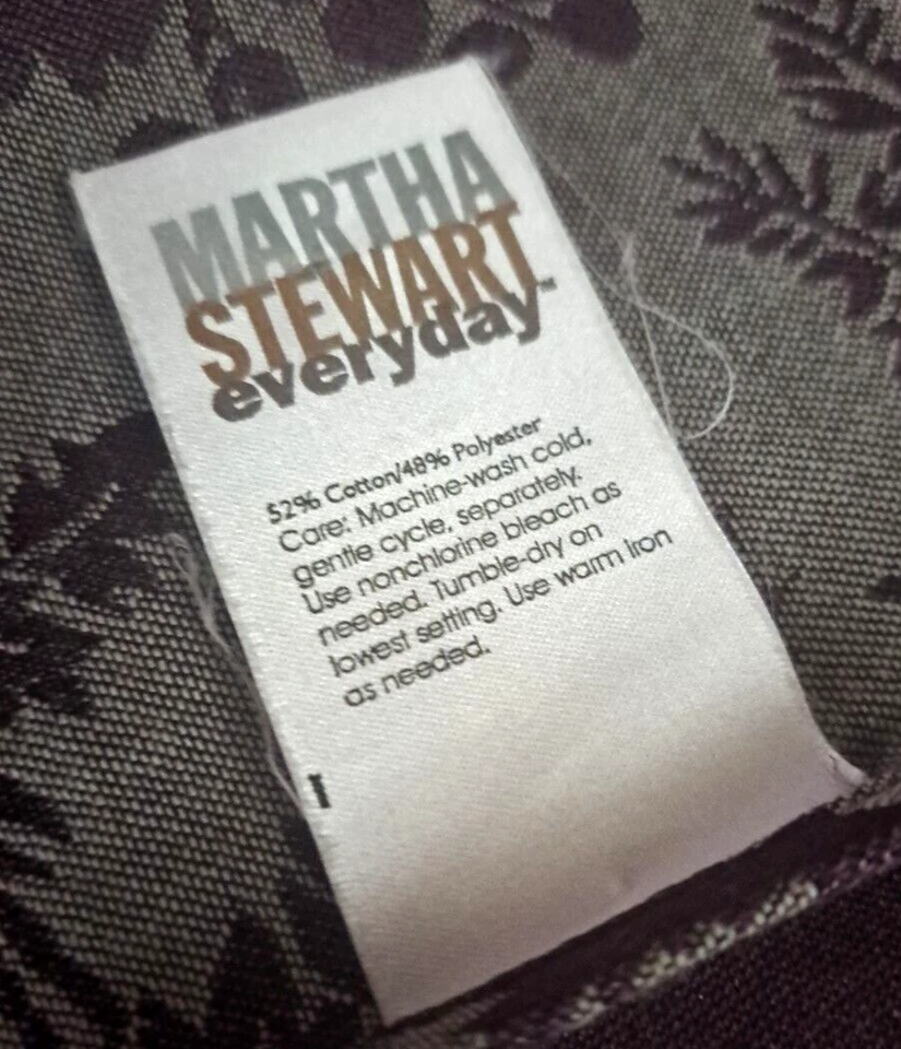 Martha Stewart Tablecloth Purple Grapes Fruit 2005 Y2K Satiny Rectangular 56x100 - Image 4 of 4