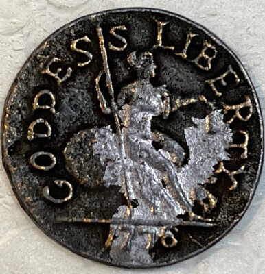 1776 MASSACHUSETTS JANUS Half Penny REPRODUCTION 24mm 5 Grams