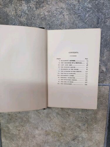 Vintage History Of Queen Elizabeth Hardcover Book By Jacob Abbott - Picture 3 of 6