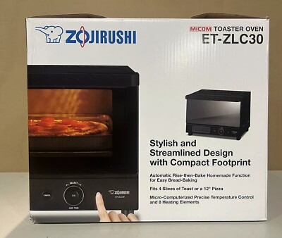 Zojirushi ET-ZLC30 Micom Toaster Oven, Showing E4 Error Code, Partial Crack