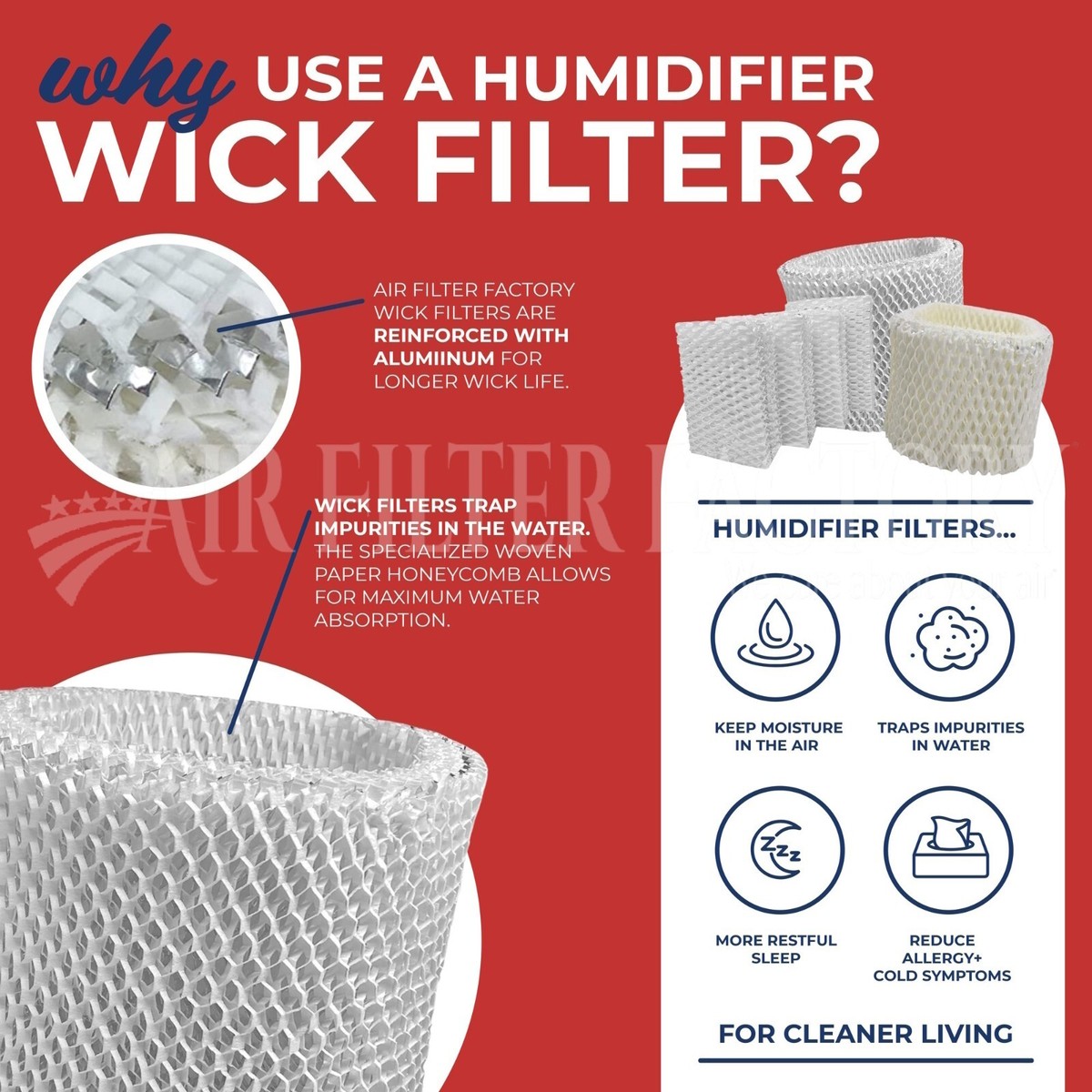 Essick Air 800 Humidifier Wick Filter Replacement – Cool Mist Pad RP3060 (White)