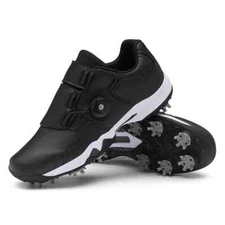 Men‘s Golf Shoes Spikes Golfing Shoes Comfortable Lightweight Outdoor Sneakers