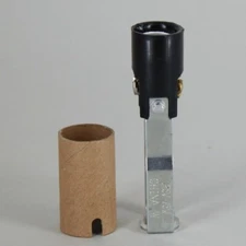 3" TALL KEYLESS CANDELABRA SOCKET WITH HICKEY E12 NEW 30708J