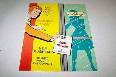 VINTAGE CATALOG #1819 - NOTEWORTHY - ADVERTISING LITTER BAGS - OPEN THE DOOR